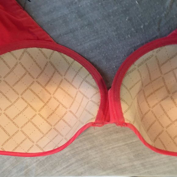 Victoria's Secret 34B Pink Uplift Semi Demi Bra Adjustable Straps Underwire - Picture 9 of 11